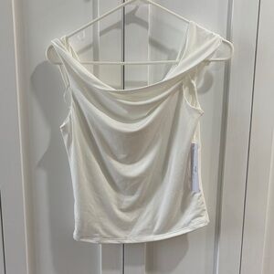 Chic Off-Shoulder White Blouse